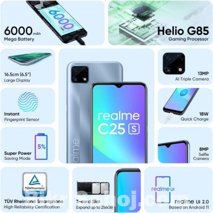 Realme C20A,C25s,C21Y | Narzo 50i